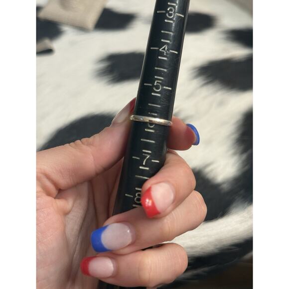 Native American Southwest Sterling Silver Turquoise Ring Single Stone Stacker - Picture 10 of 10